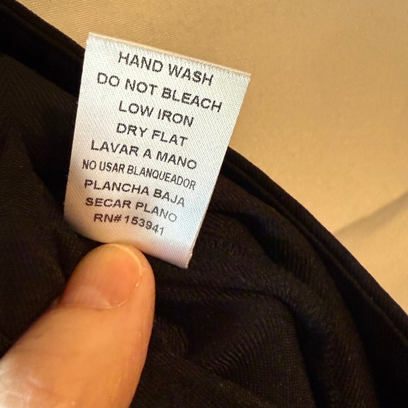 Women's High Rise Black Wide Leg Pants Elastic Waist Size M Workwear Comfortable - Picture 5 of 10